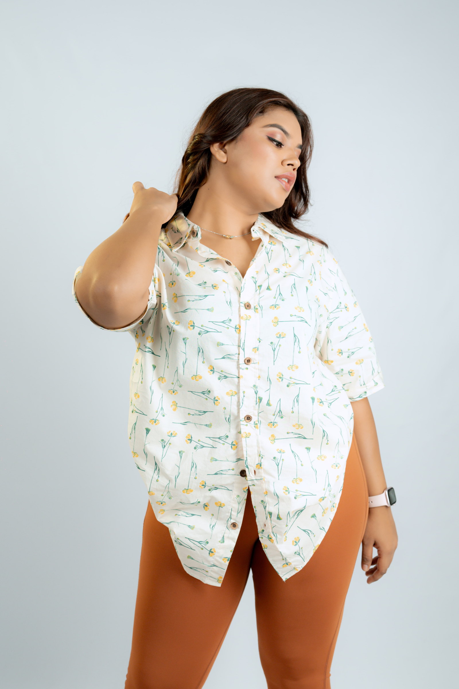 Wild flower printed unisex shirt Wild flower printed unisex shirt